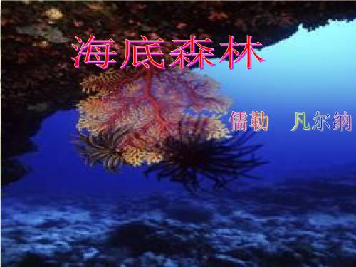 2018-2019学年冀教版九年级语文上册第17课《海底森林》课件