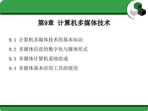 第九章计算机多媒体技术 PPT