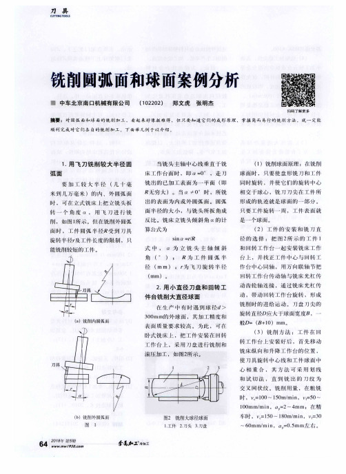 铣削圆弧面和球面案例分析