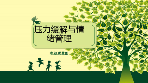 压力缓解及情绪管理