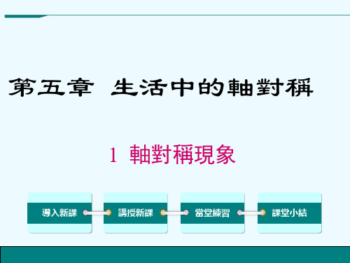 北师大七年级数学课件-轴对称现象