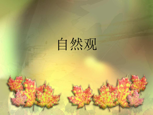 自然观
