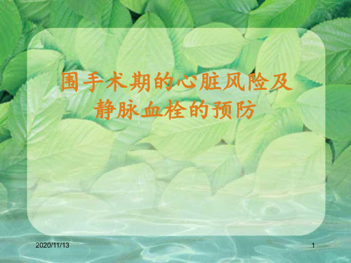 围手术期的心脏风险及 ppt课件