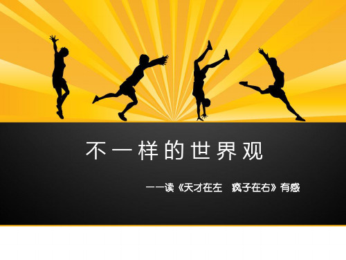 不一样的世界观——《天才在左疯子在右》读后感2