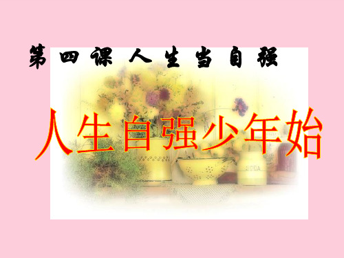 人生自强少年始ppt优秀课件12 人教版