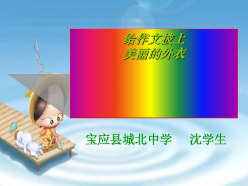 初中作文给作文披上美丽的外衣ppt1