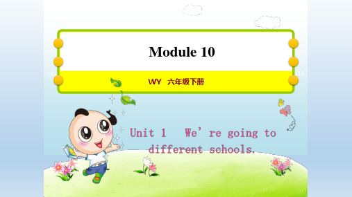 2020春外研版六年级英语 下册 Module 10 unit1授课课件+作业