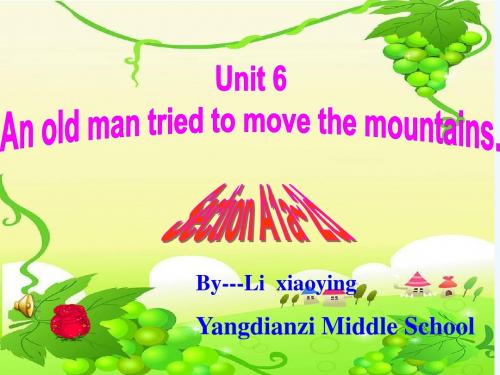 英语人教版八年级下册unit6sectionA1A--2D