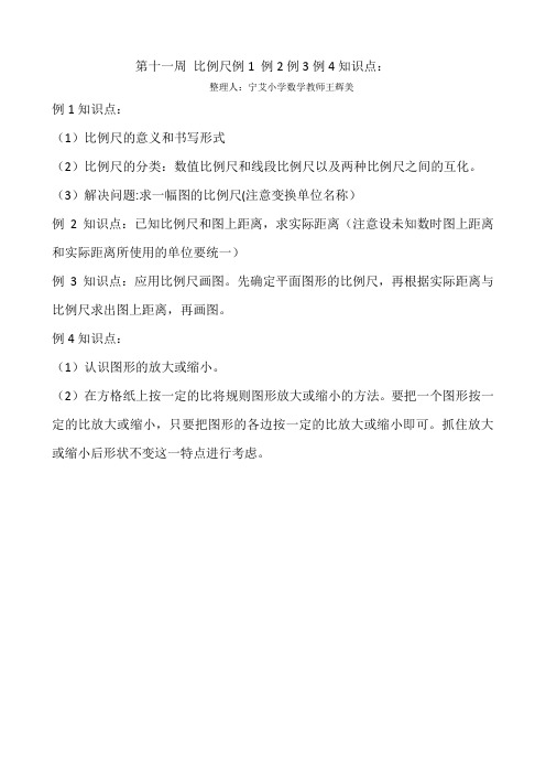 六年级数学第十一周周过关测试题