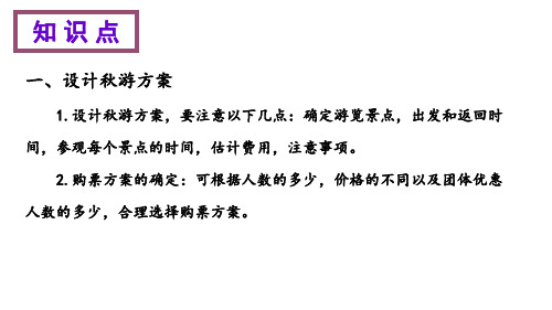北师版五年级数学上册知识清单数学好玩