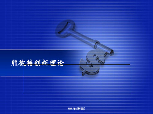 熊彼特创新理论 ppt课件