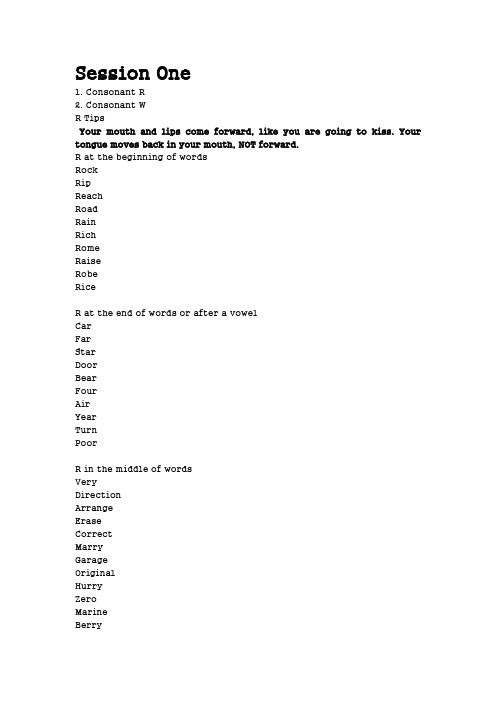 pronounciation workshop