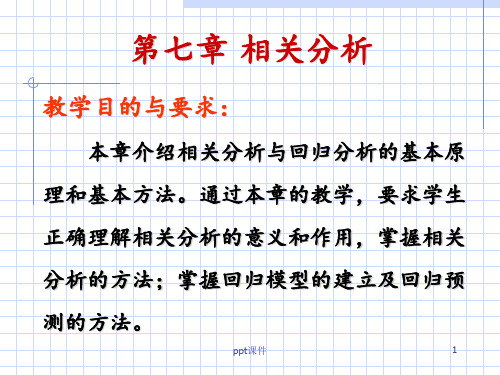 第七章-相关分析  ppt课件