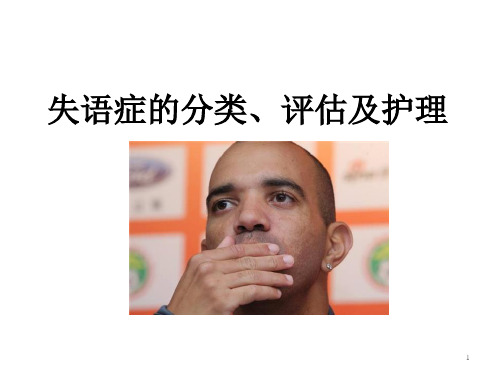 失语症的分类、评估与及护理