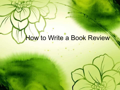 book-review-how-to怎样写bookreview