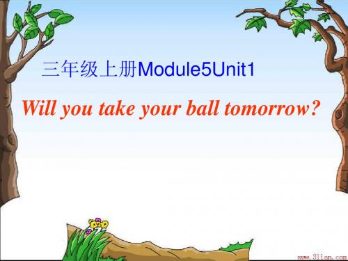 三年级英语下册Module5Unit1《Willyoutakeyourballtomorrow》 优秀课件3(新版)外研版(一起)