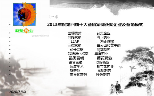葵花药业 PPT课件