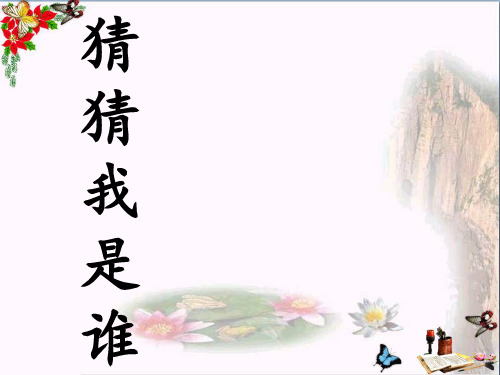 最新二年级美术上册第8课猜猜我是谁2湘美版优选教学课件