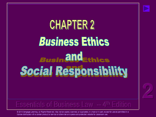 Business Ethics and Social Responsibility