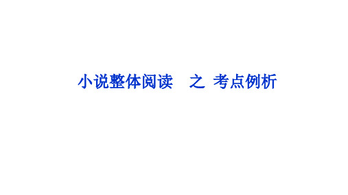 2.24小说整体阅读----考点例析逍遥游