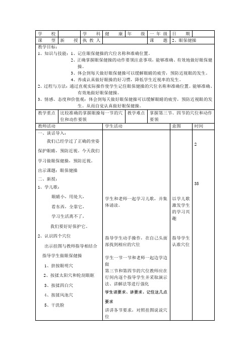 2、眼保健操