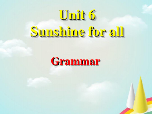 江苏省八年级英语下册 Unit 6 Sunshine for all Reading 2课件  (3)