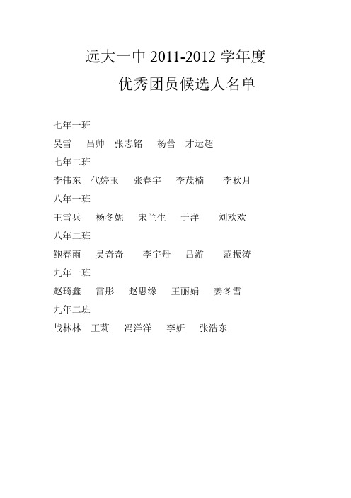 优秀团员候选 文档 (2)