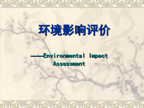 环境影响评价(陆书玉版) 第二章：相关法律法规+习题