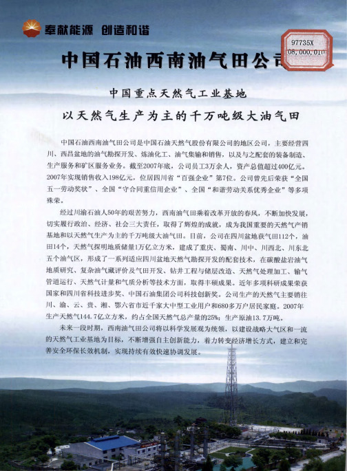 中国石油西南油气田公司