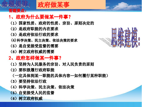 政府主观题