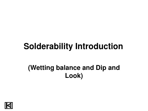 Solderability Introduction