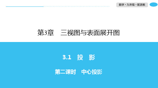 3.1 第2课时中心投影-2020春浙教版九年级数学下册习题课件(共22张PPT)