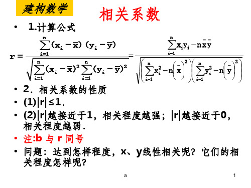 相关系数