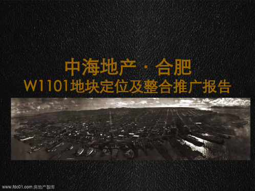 中海地产·合肥W1101地块定位及整合推广报告2019