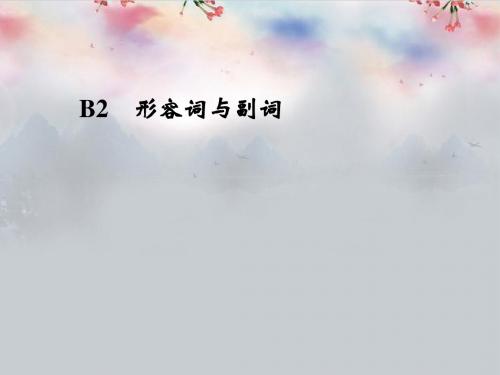 (江苏专用)2013高三英语二轮复习 高频考点(高频 规律 技巧)B2 形容词与副词课件
