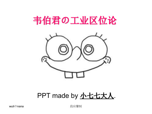 韦伯君の工业区位
