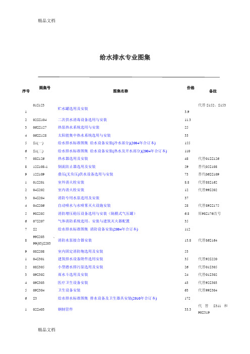 最新版建筑设备安装工程图集doc资料