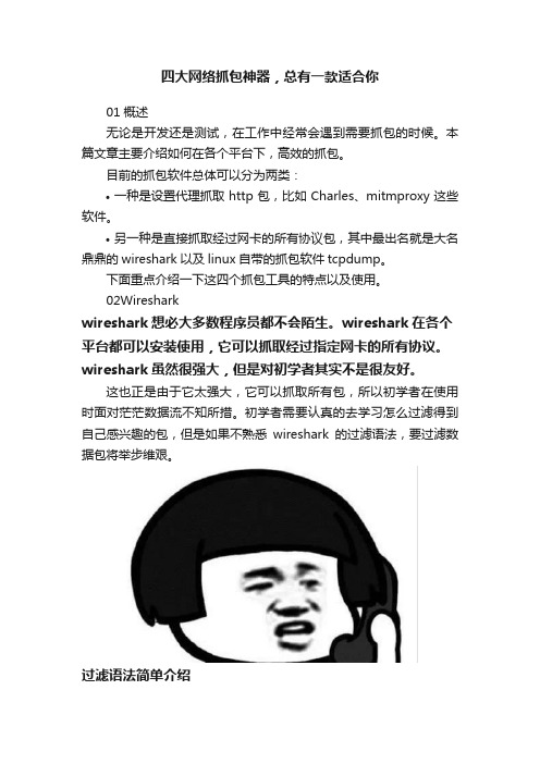 四大网络抓包神器，总有一款适合你