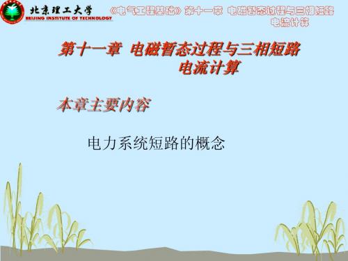 第11章电磁暂态过程与三相短路