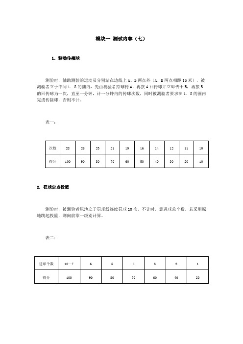 模块一 测试内容