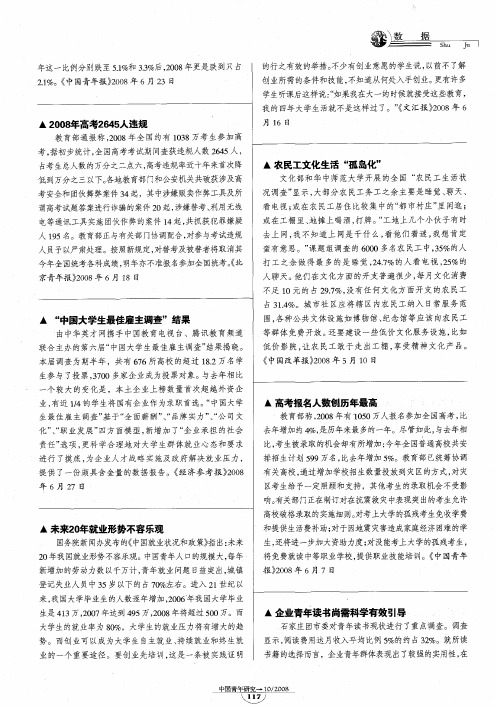 “中国大学生最佳雇主调查”结果