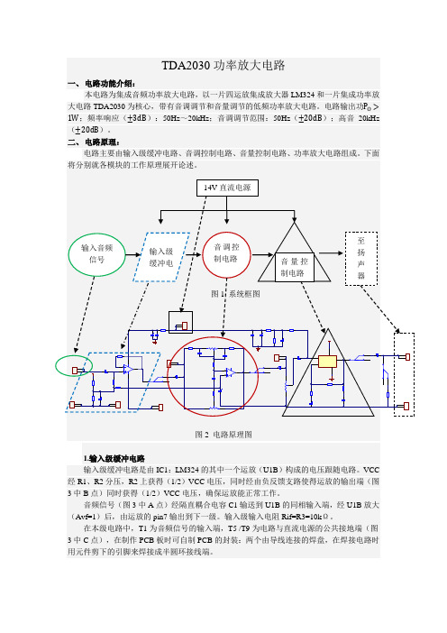 TDA2030功放电路制作说明(2014.11.21)