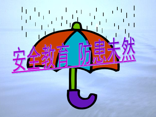 第三课安全教育-防患未然精品PPT课件