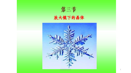 教科版科学六年级下册第三课放大镜下的晶体ppt课件