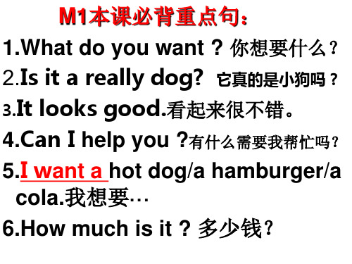六年级下册M1-M5连词成句和短语PPT