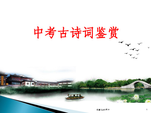 中考语文总复习古诗词鉴赏ppt课件