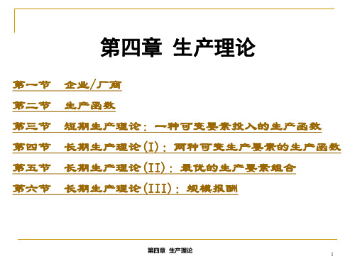 微观经济学_第4章  生产理论