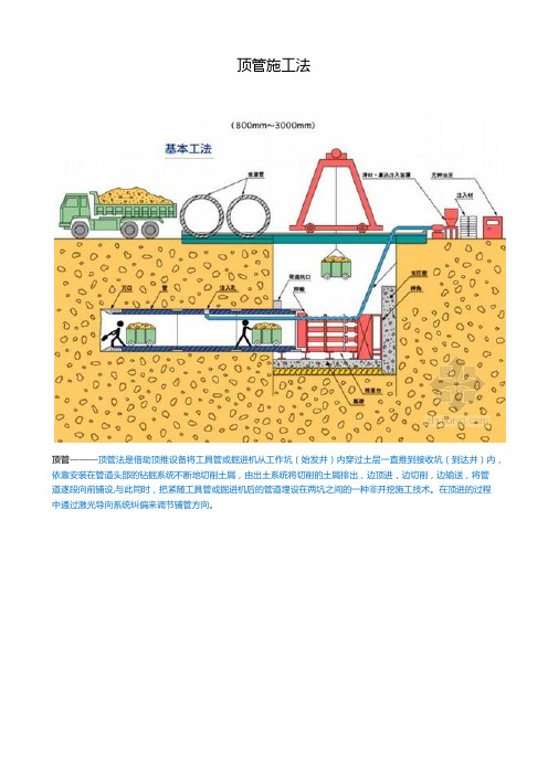 顶管施工法