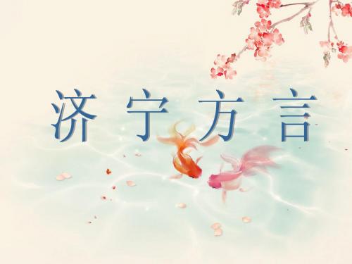 济宁方言ppt