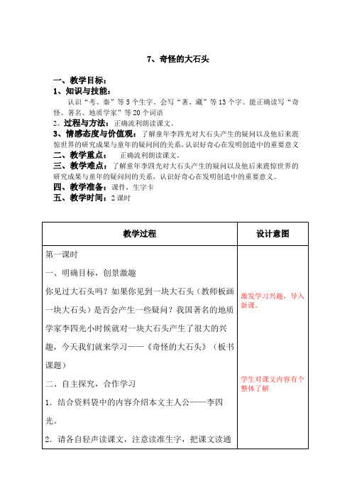 7 奇怪的大石头